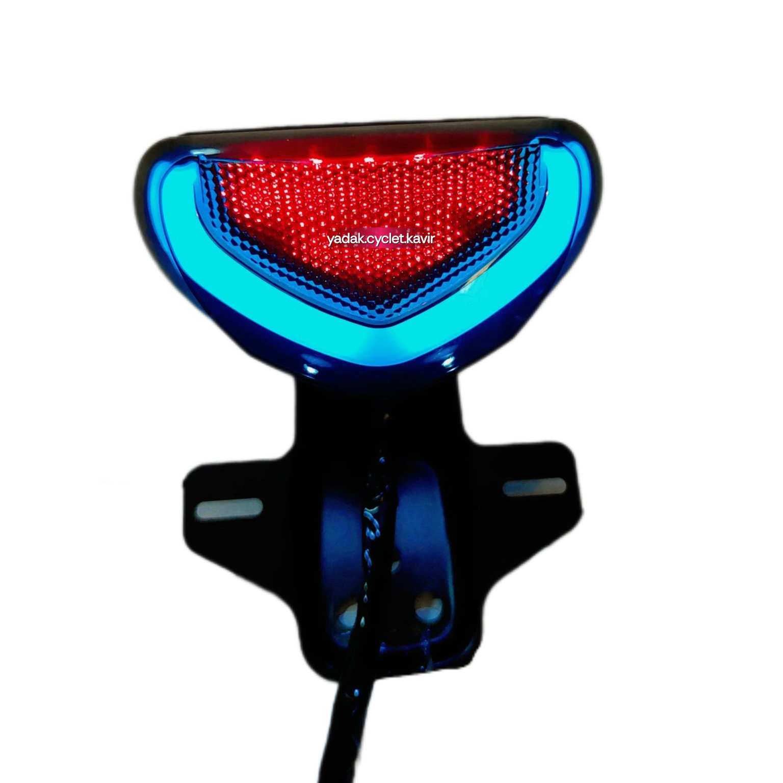 چراغ خطر عقب موتور سیکلت مدل فانتزی  راهنما دار 